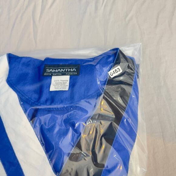 Samantha Boca Raton FL Top 100% Polyester Long Sleeve Made in USA - Picture 11 of 11